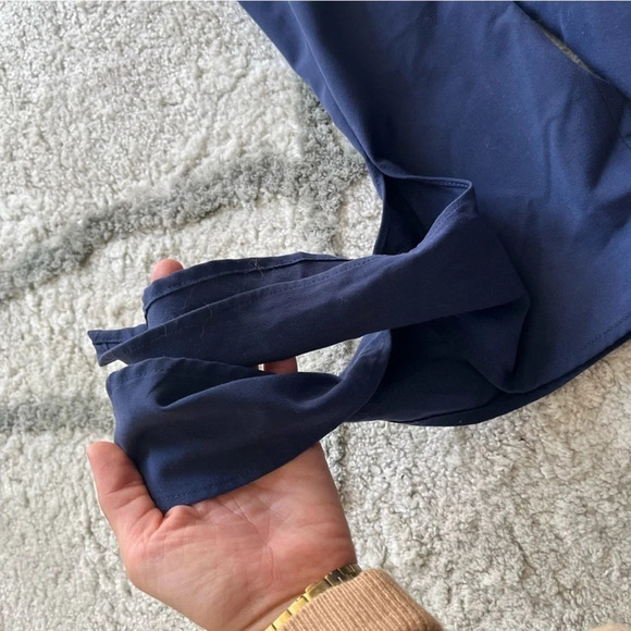 Halogen blue blazer long line tie wrists button front small - Picture 5 of 9